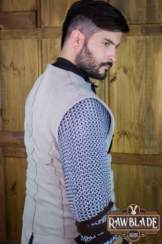 Crussader Knight Tabard - Gray/Black
