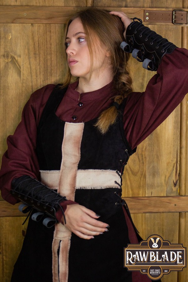 Crussader Knight Tabard, Femme - Noir / Blanc