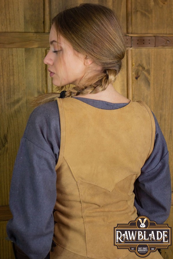 Crusader Knight Tabard, Dam - Ljusbrun/Röd