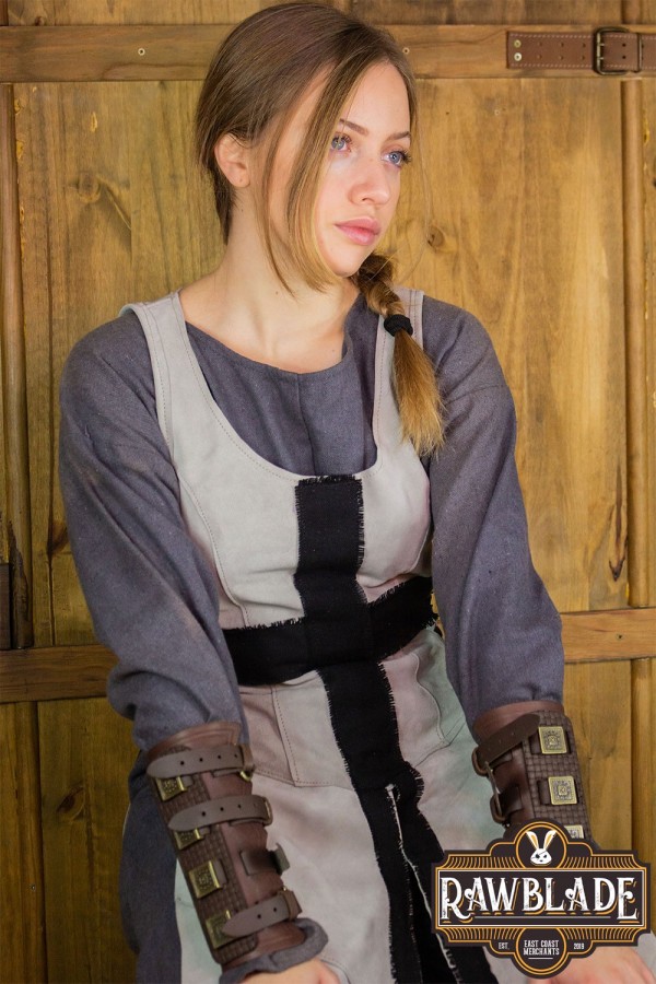 Crussader Knight Tabard, femme - gris / noir