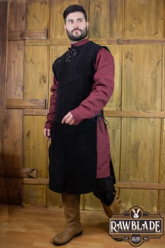 John Splitleather Tabard - Black