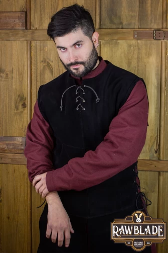 John Splitleather Tabard - Black