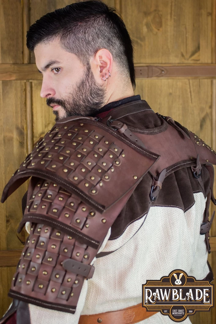 Evan Reinforced Pauldrons - Brown