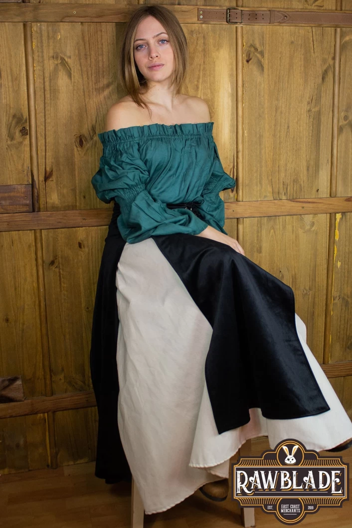 Isabela Deluxe Double Skirt - Black