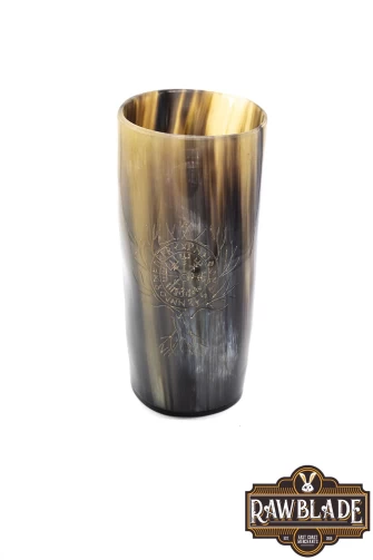 Horn Mug Viking Life Tree