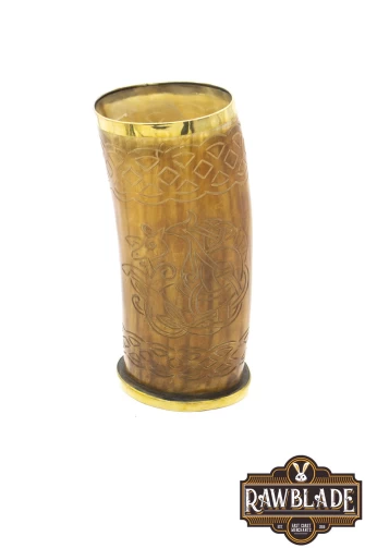 Horn Mug Celtic Horse