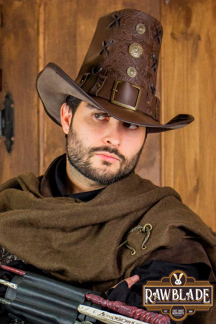 Johann Witch Hunter Hat Deluxe - Brown