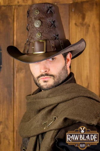 Johann Witch Hunter Hat Deluxe - Brown