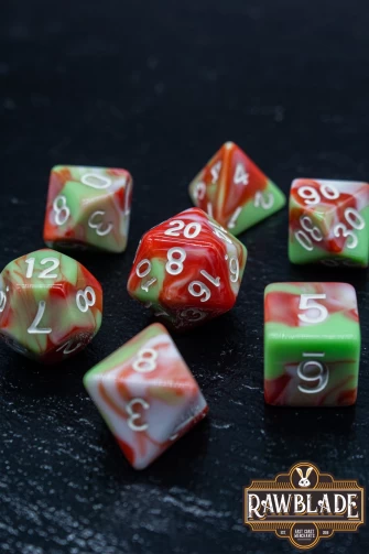 3 Color Blend Dice Set - Red&Green