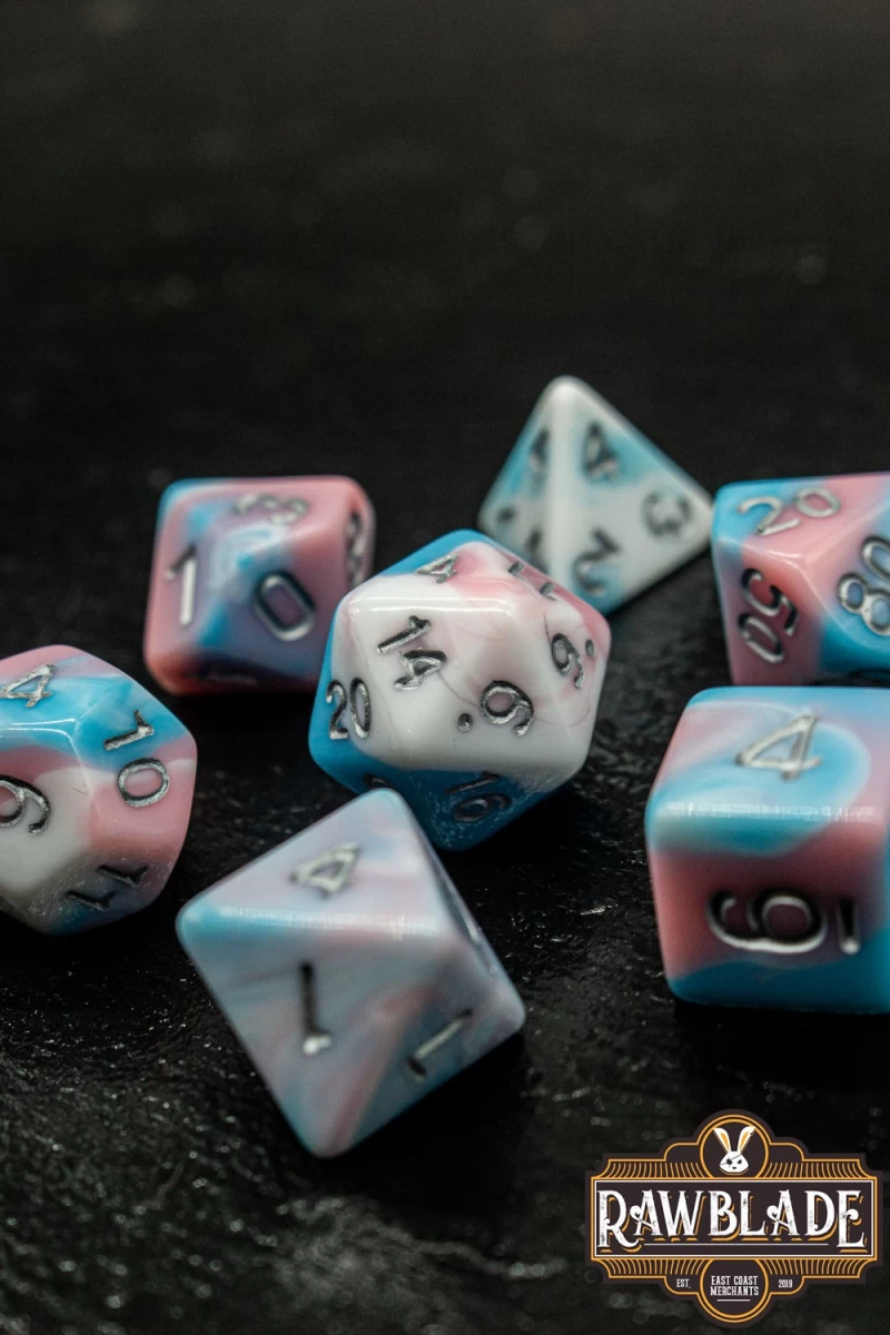 3 Color Blend Dice Set - Pink&Blue