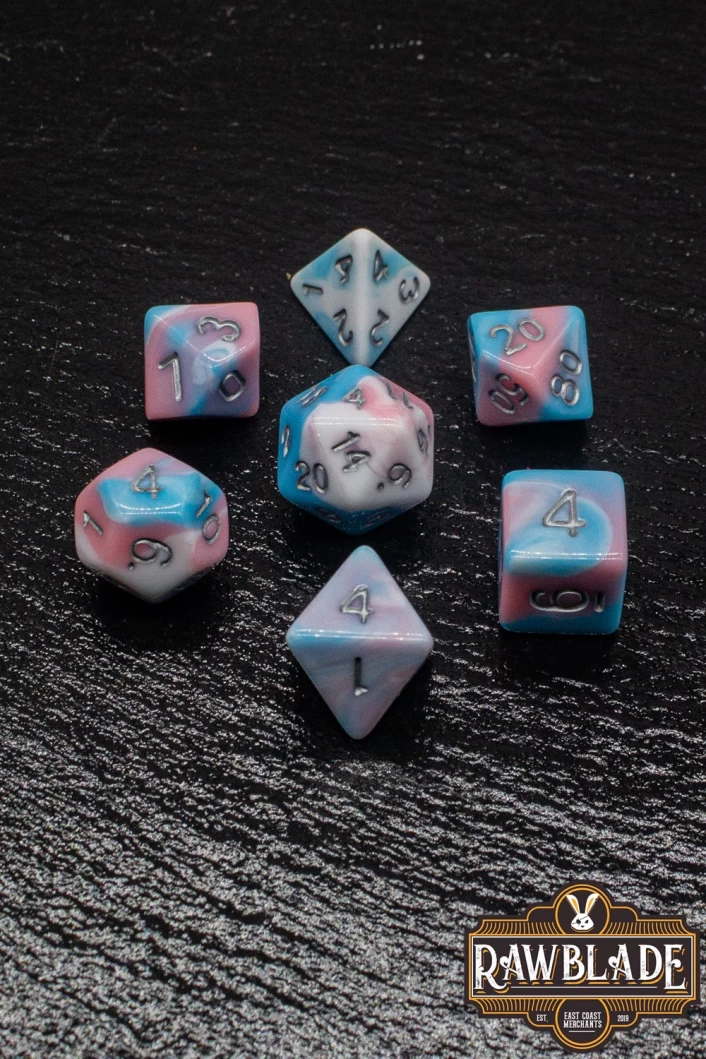 3 Color Blend Dice Set - Pink&Blue