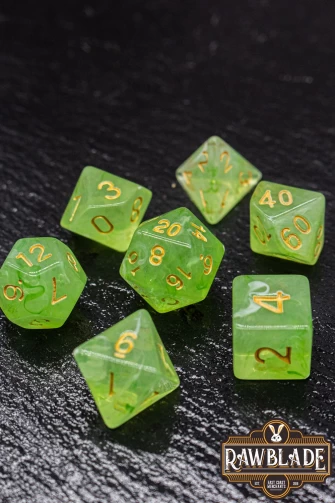 Gemstone Style Dice Set - Jasper