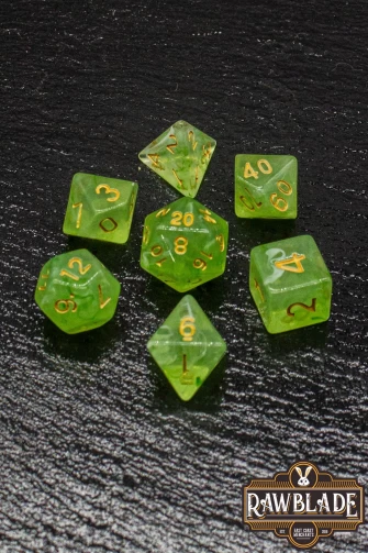 Gemstone Style Dice Set - Jasper
