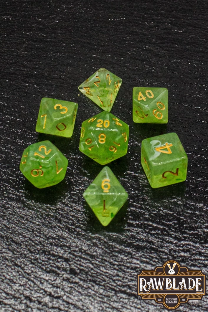 Gemstone Style Dice Set - Jasper