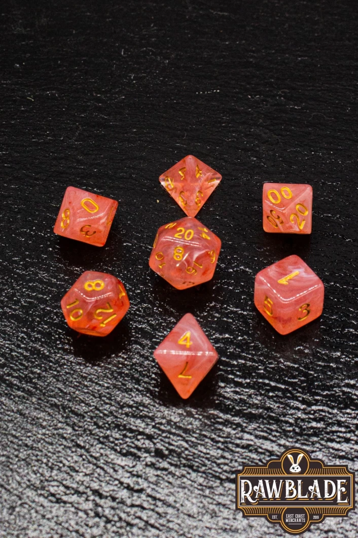 Gemstone Style Dice Set - Agate