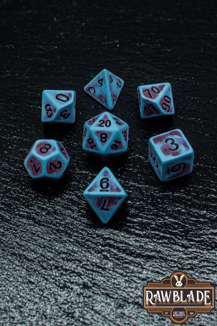 Ancient Dice Set - Red&Blue