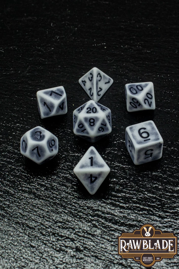 Ancient Dice Set - White