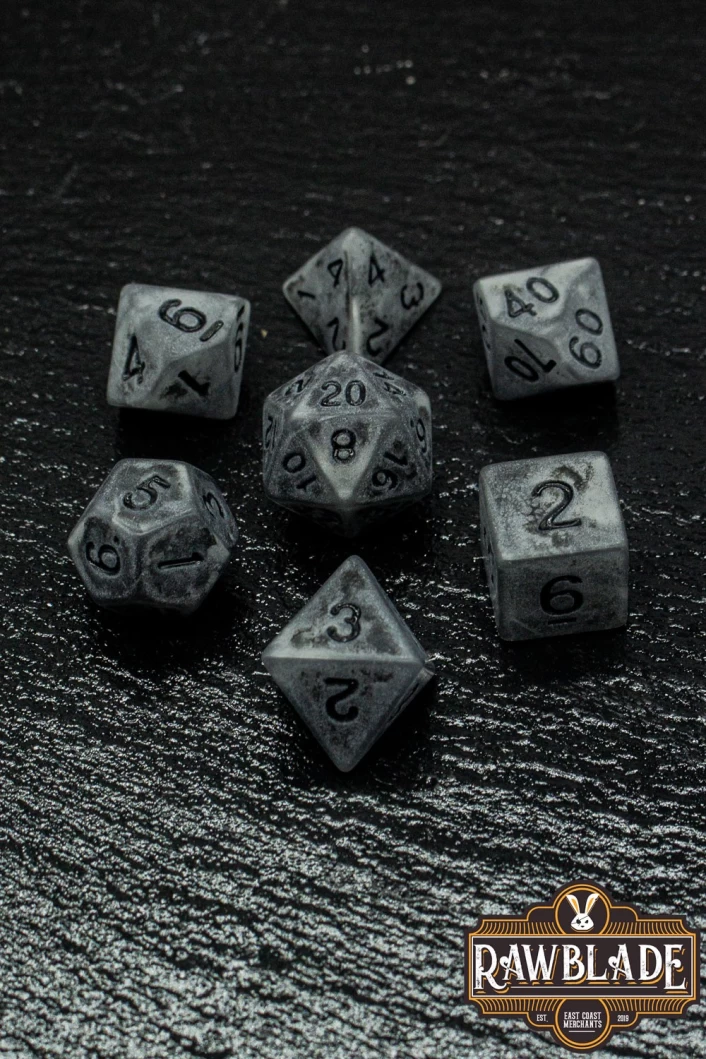 Ancient Dice Set - Stone Gray