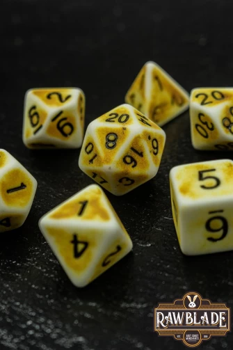 Ancient Dice Set - Yellow
