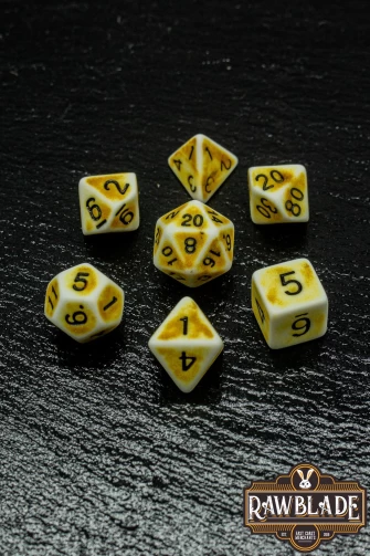 Ancient Dice Set - Yellow