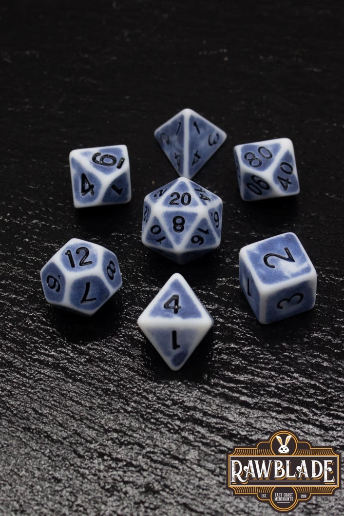 Ancient Dice Set - Sea Gray