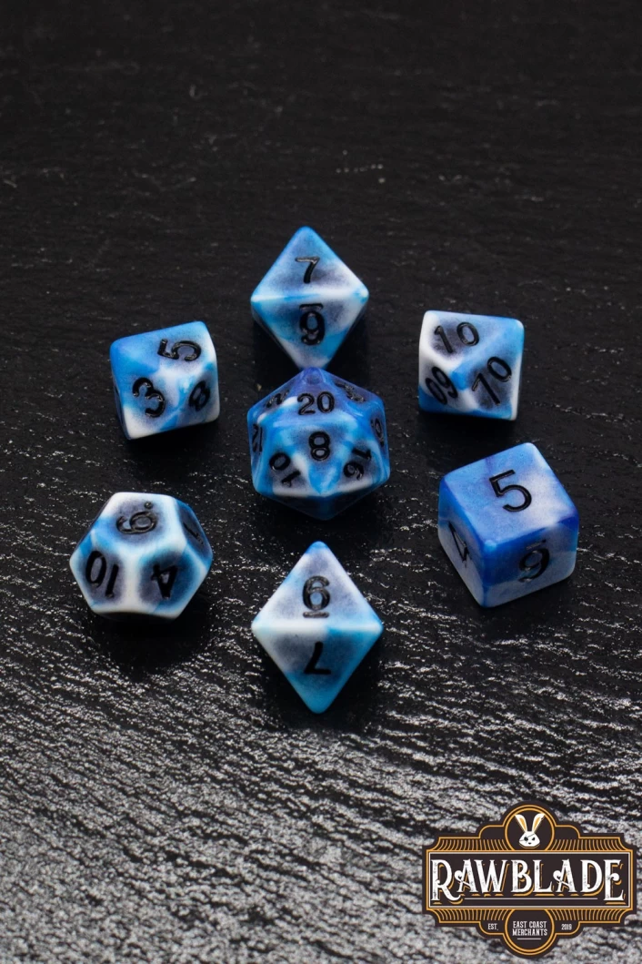 Ancient Dice Set - Blue