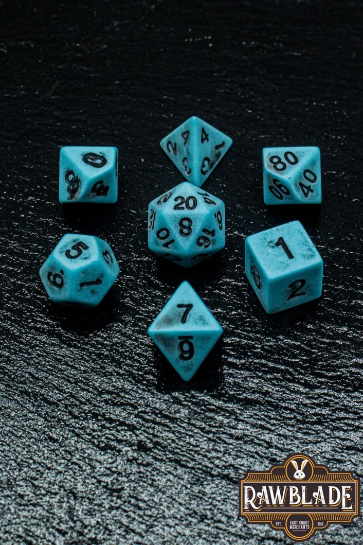 Ancient Dice Set - Sky Blue