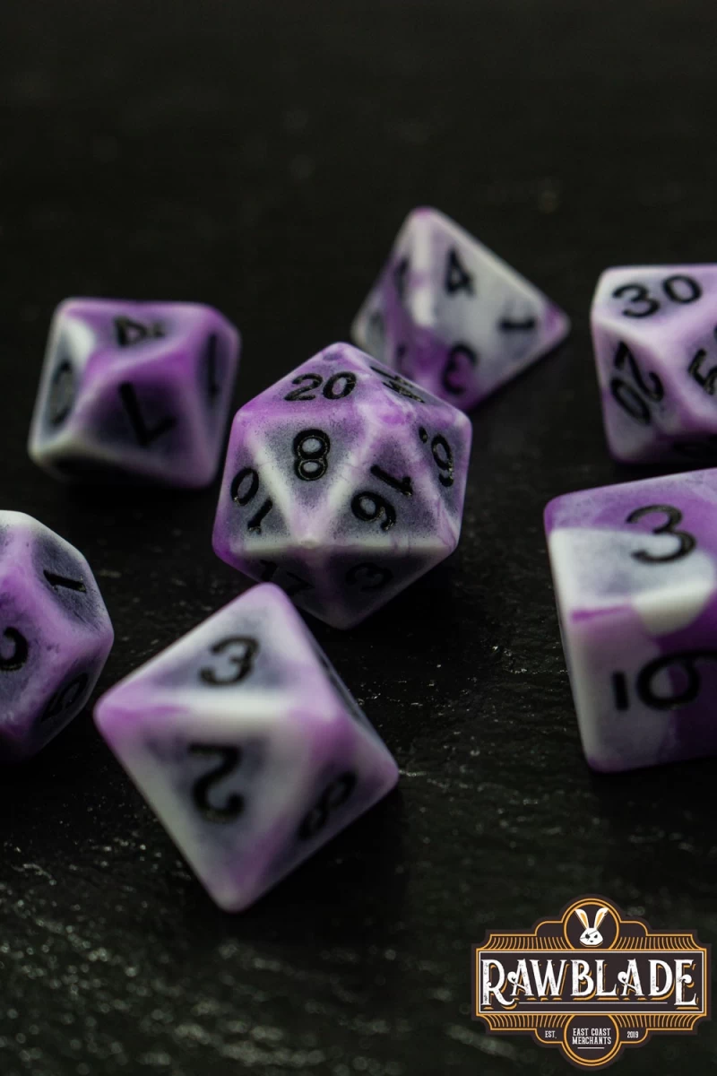 Ancient Dice Set - Purple
