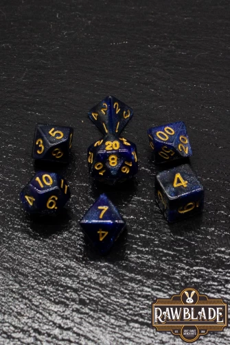 Galaxy Dice Set - Dark Blue