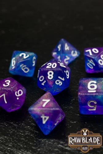 Galaxy Dice Set - Purple