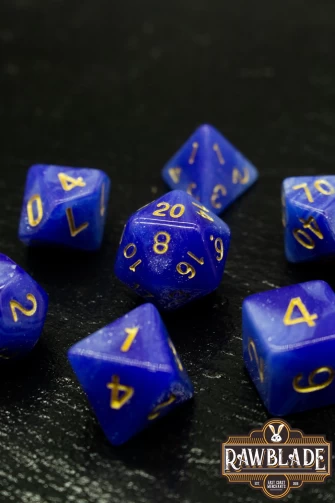 Galaxy Dice Set - Light Blue