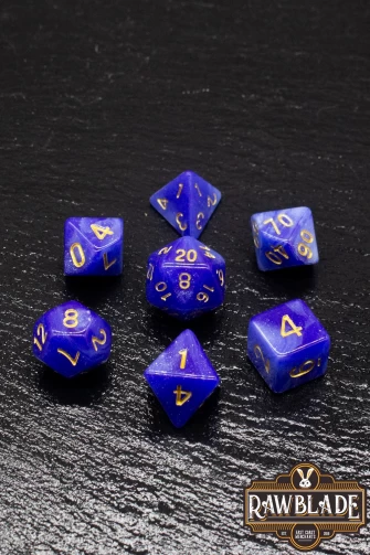 Galaxy Dice Set - Light Blue