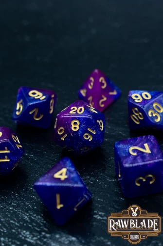 Galaxy Dice Set - Blue&Purple