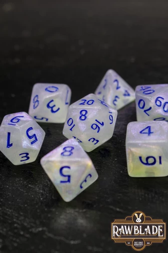 Galaxy Dice Set - White