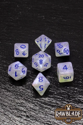 Galaxy Dice Set - White