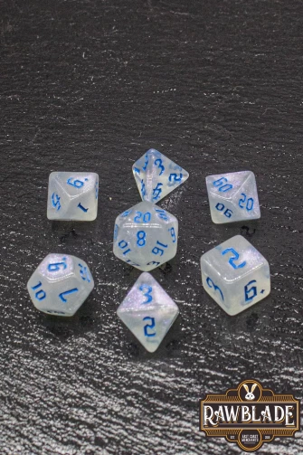 Gothic Iridiscent Dice Set - Mystic Frost