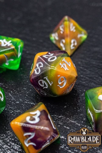 Gothic Nebula Dice Set - Borealis Galaxy