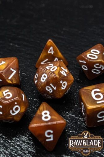 Marble Dice Set - Bronze