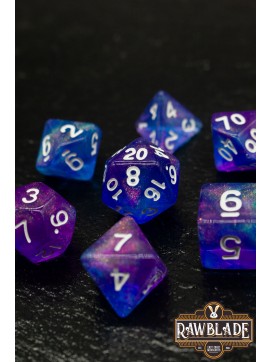 Galaxy Dice Set - Purple