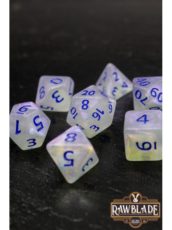 Galaxy Dice Set - White