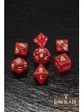 Glitter Dice Set - Red