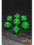 Glitter Dice Set - Light Green