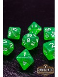 Glitter Dice Set - Light Green