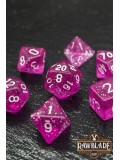 Glitter Dice Set - Pink