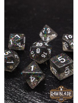 Glitter Dice Set - Rainbow