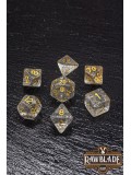 Glitter Dice Set - White