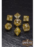 Glitter Dice Set - Yellow