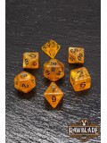 Glitter Dice Set - Orange