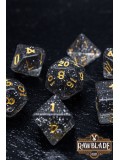 Glitter Dice Set - Black