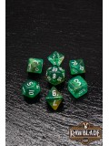 Gothic Galaxy Dice Set - Jade Green
